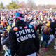Revelers at the HBCU SpringComing on April 21, 2018, in Harlem.